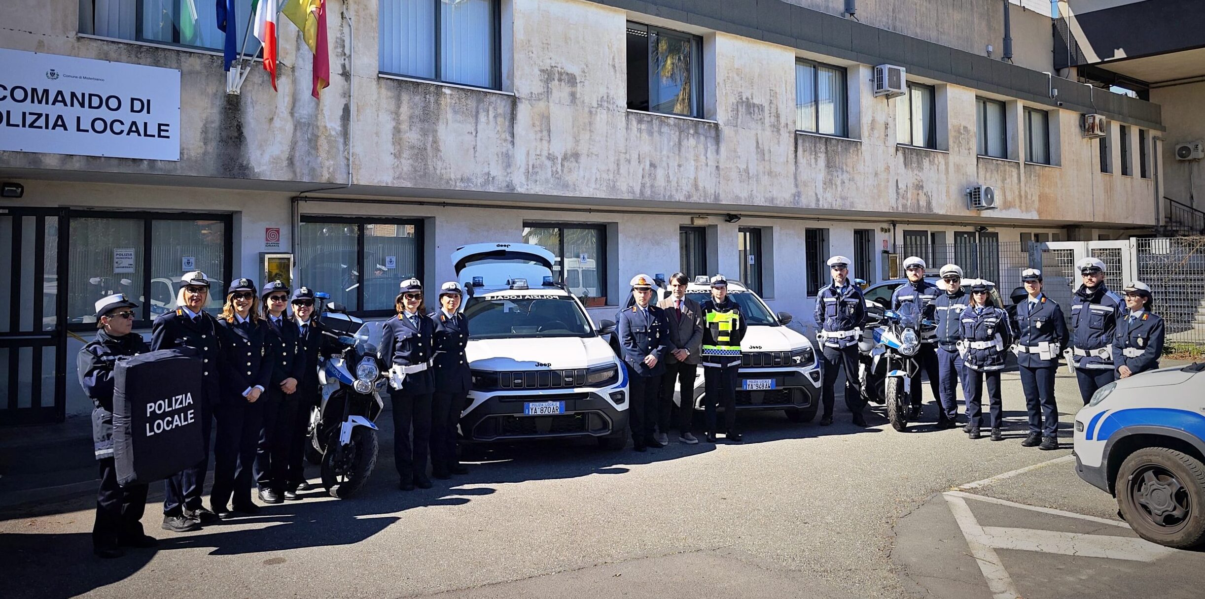 Misterbianco, Polizia locale: in campo nuovi mezzi e dotazioni per la sicurezza