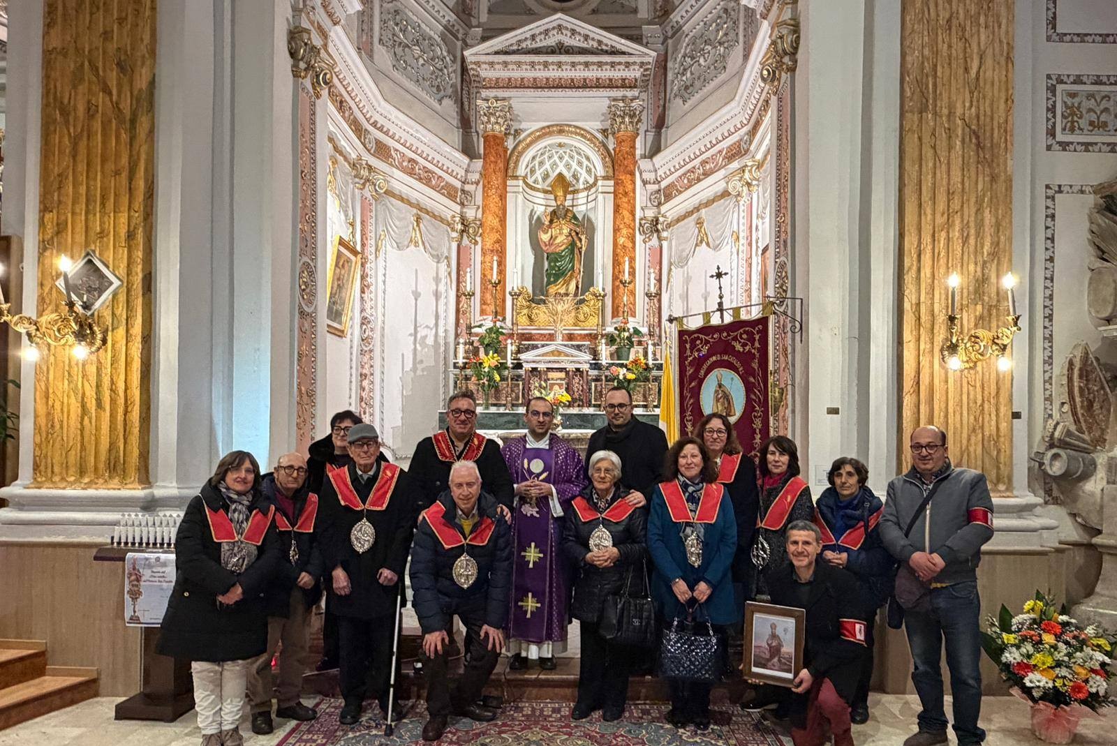 San Cataldo. Celebrato il 1341° dies natalis del Patrono della Città: benedetto quadro con immagine che sarà collocato in contrada Stretto