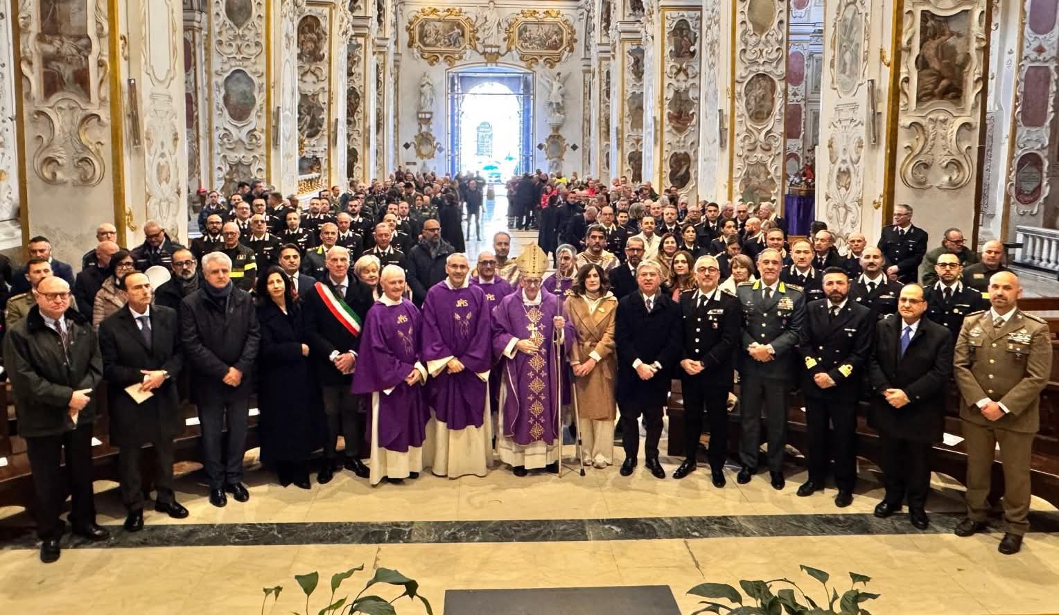Caltanissetta, celebrata dal Vescovo Russotto una Santa Messa dedicata a tutte le Forze di polizia e alle Forze armate della provincia