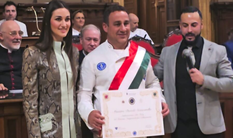 Caltanissetta, il Maestro Pasticcere Davide Scancarello insignito del prestigioso titolo di Ambasciatore del Gusto DOC Italy