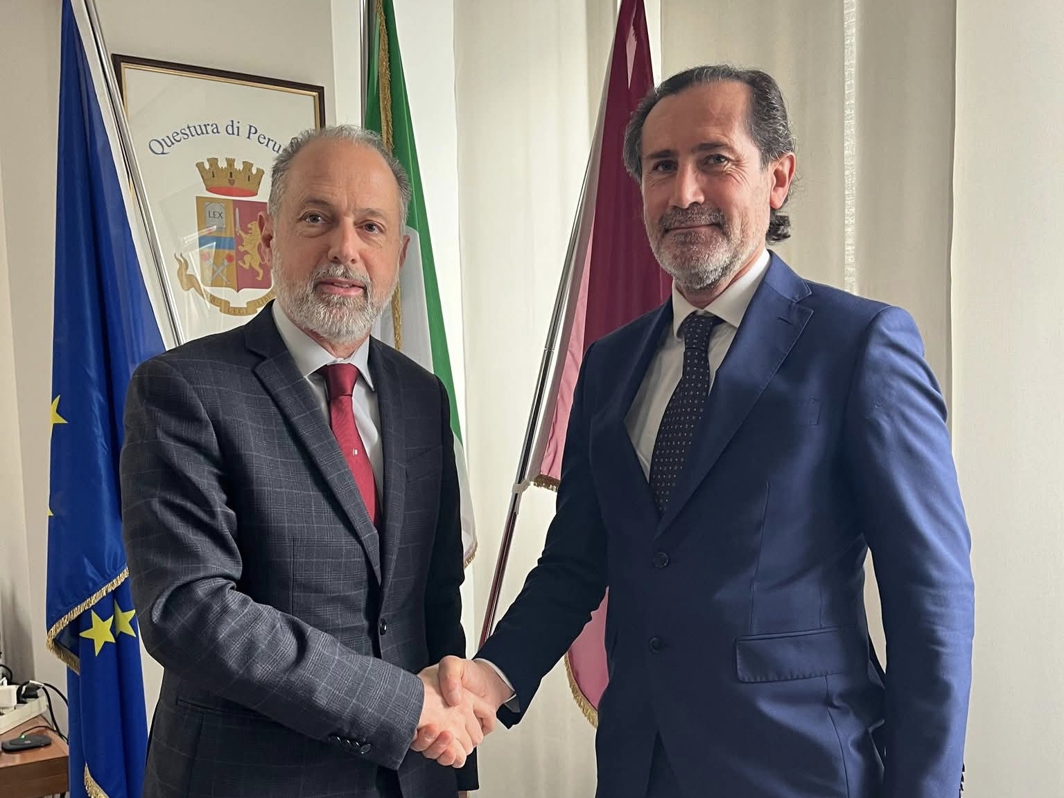Polizia di Stato: Giovanni Giudice nominato vicario a Perugia, il plauso del questore Sallustio