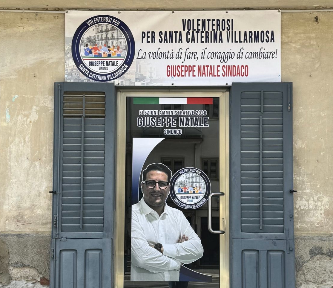 Santa Caterina  Inaugurato il  comitato elettorale: al via la corsa verso le amministrative del 24 e 25 maggio del candidato sindaco Giuseppe Natale