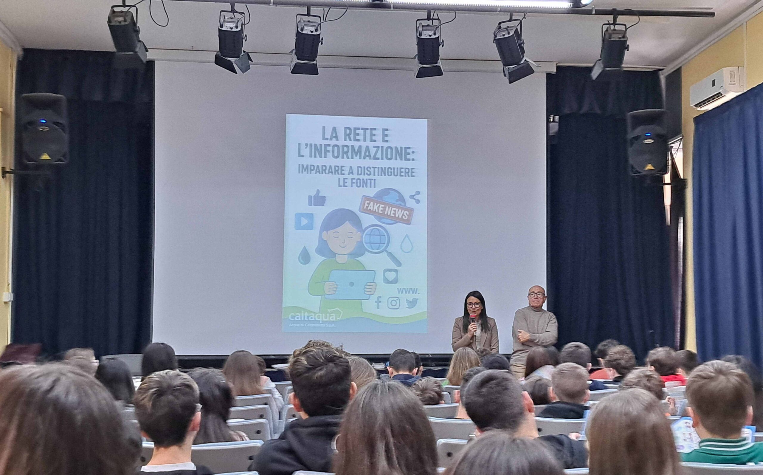 Caltanissetta. Caltaqua ha incontrato gli studenti delle seconde classi degli Istituti “Verga” e “Caponnetto – Sciascia”