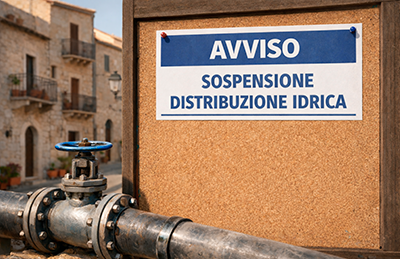 A Mazzarino da domani 10 marzo non potrà essere assicurata la distribuzione idrica in zona Mercadante