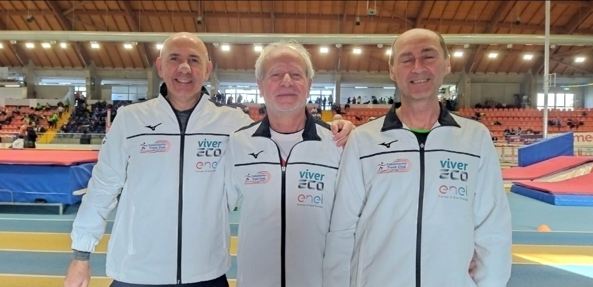 Atleti del Track Club Master di Caltanissetta ad Ancona ai Campionati Italiani Master Indoor di Atletica Leggera