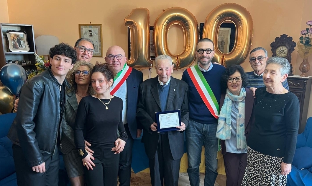 Gangi e Bagheria celebrano i 100 anni di Gaetano Barreca: una vita intensa e ricca di valori