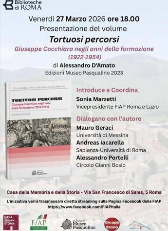 ‘Tortuosi percorsi’ di Alessandro D’Amato, venerdì la presentazione a Roma