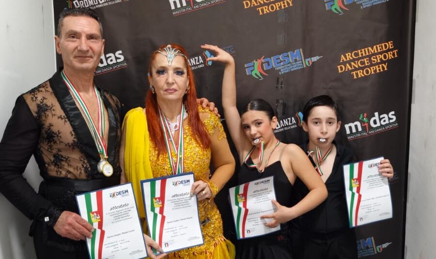 Caltanissetta, brilla la Full Dance Academy al Campionato Regionale FIDESM Sicilia: Igor Colaprisca convocato come giudice Federale e premiate due coppie nissene