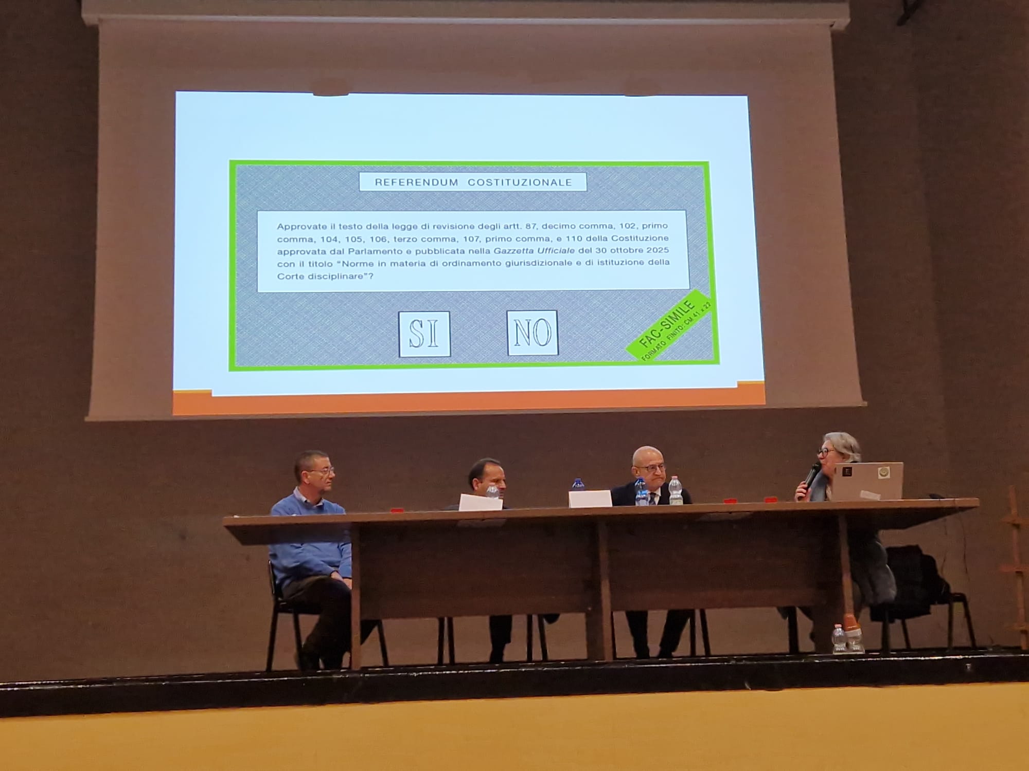 Caltanissetta, il Sì ed il No del Referendum al “Volta”