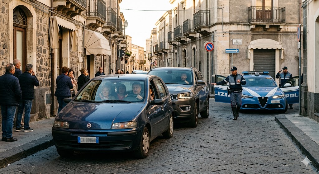 Sicilia, insegue e sperona auto con famiglia a bordo dopo diverbio stradale