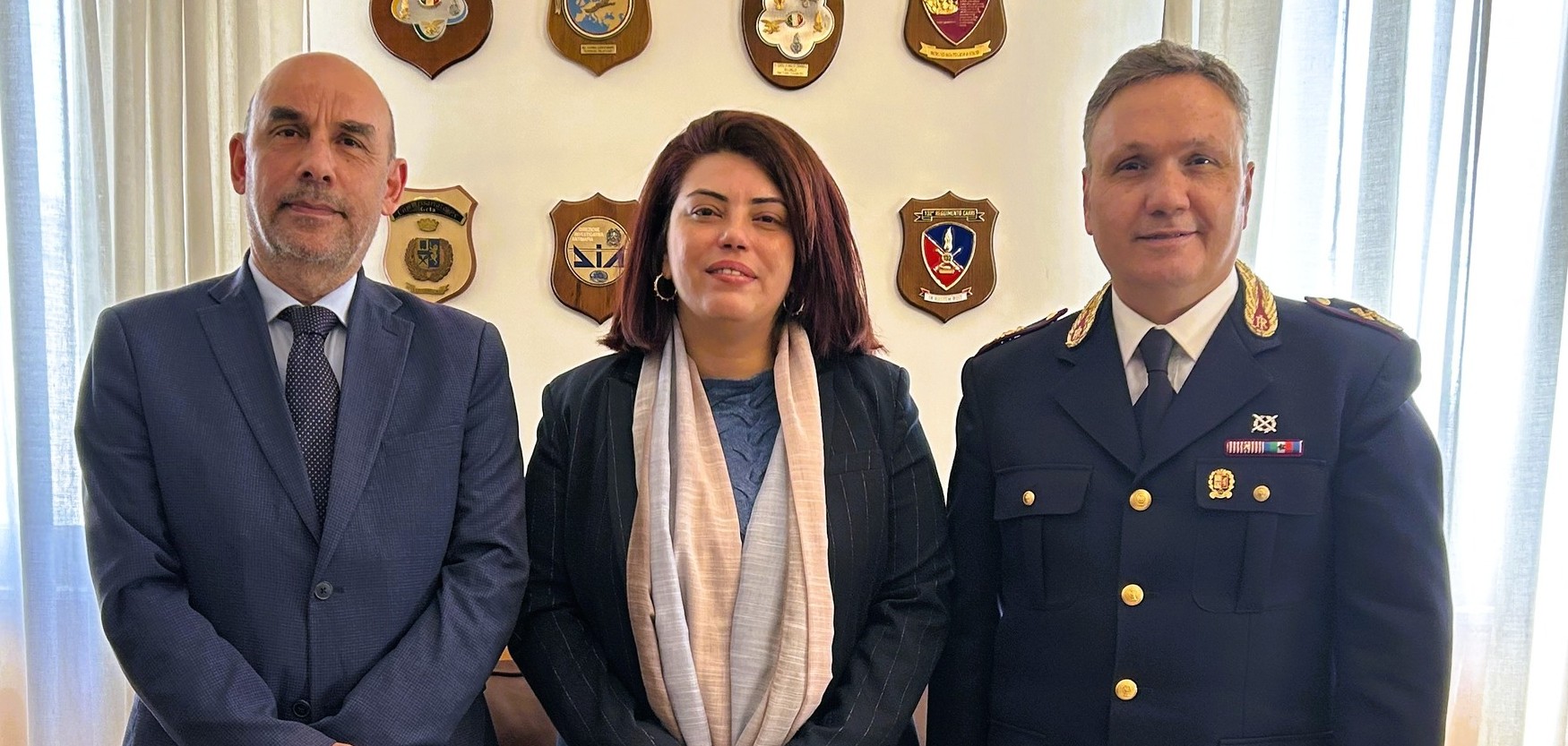 Caltanissetta. Il Console Generale del Marocco  Maryem Nassif in visita alla Questura