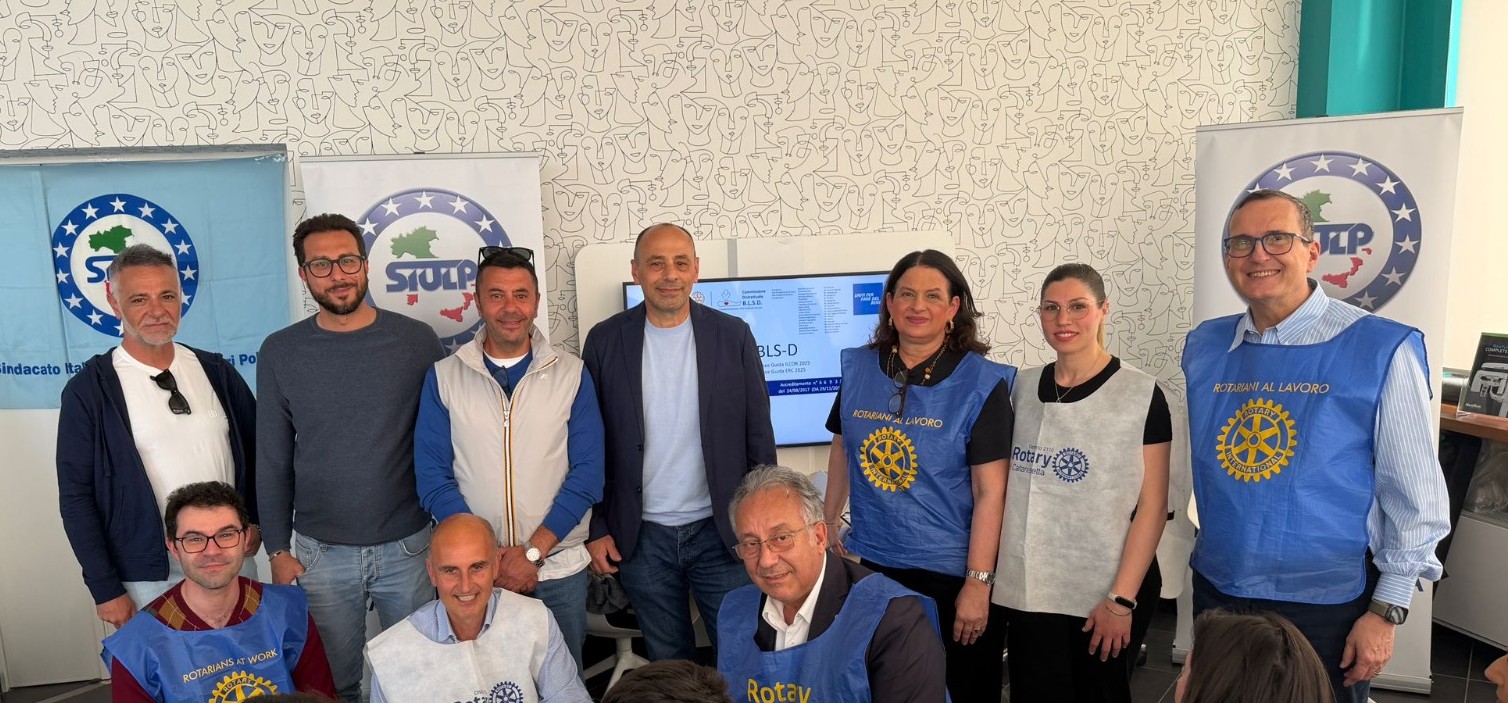 Caltanissetta. Corso BLSD del Rotary per allievi del Siulp