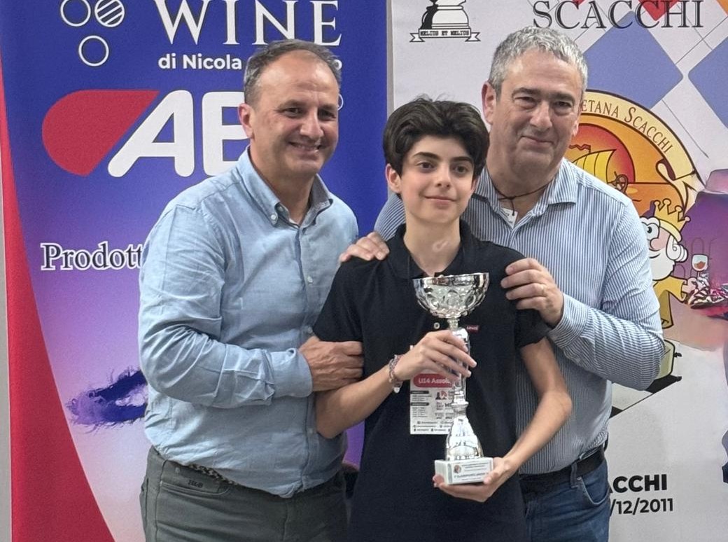 Scacchi, Filippo Licenziato (L’Alfiere Caltanissetta) trionfa al 38° CIG Under 18 di Marsala