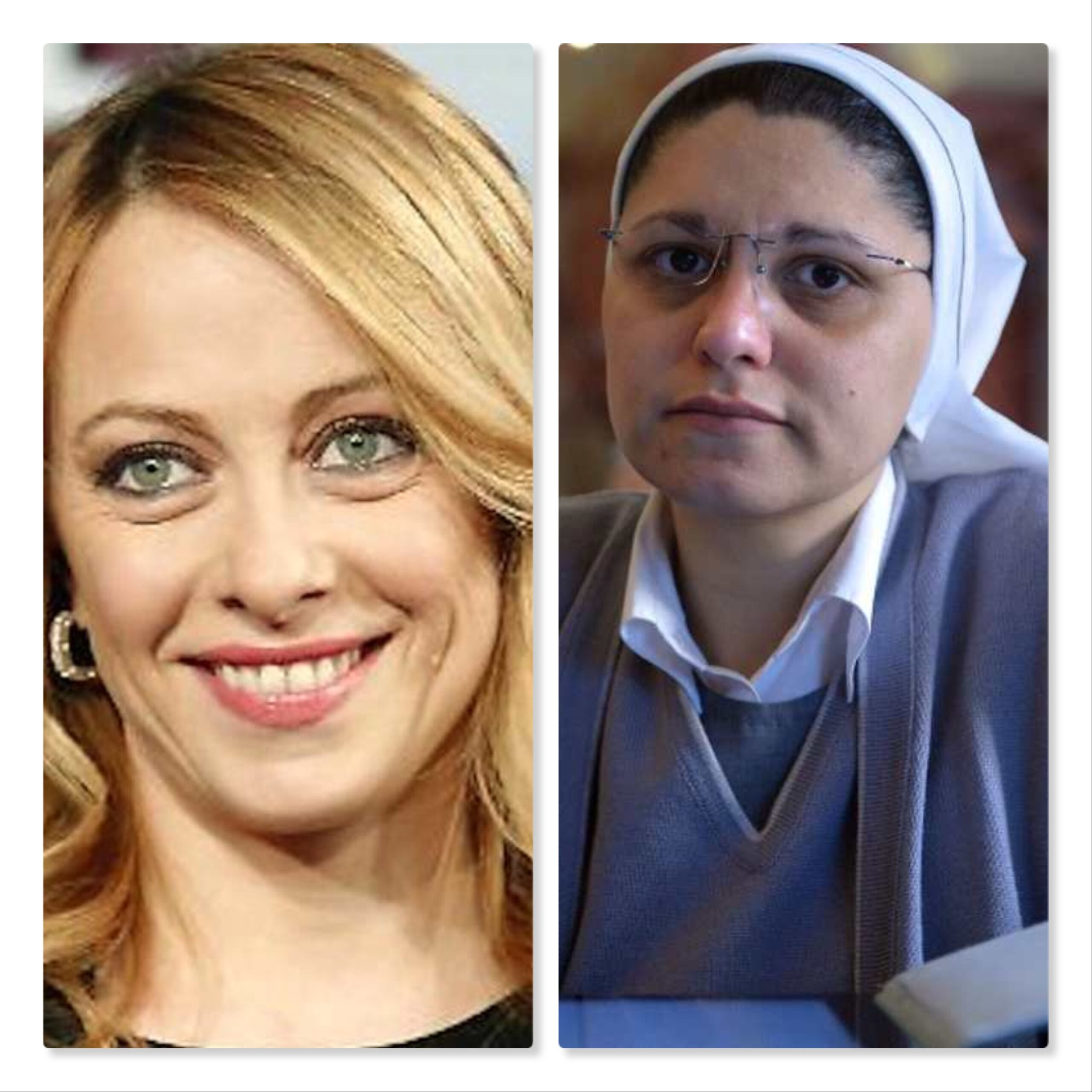 Meloni fa gli auguri e suor Monia ringrazia, polemiche ed accuse ma poi torna il sereno