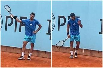 Sinner, allenamento a Madrid e Cerundolo… si infuria
