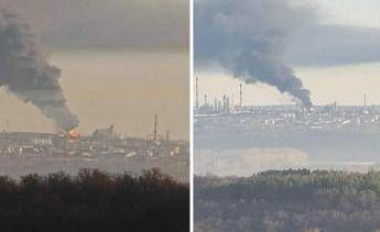 Ucraina, droni Kiev contro raffineria russa nella città di Ufa: in fiamme
