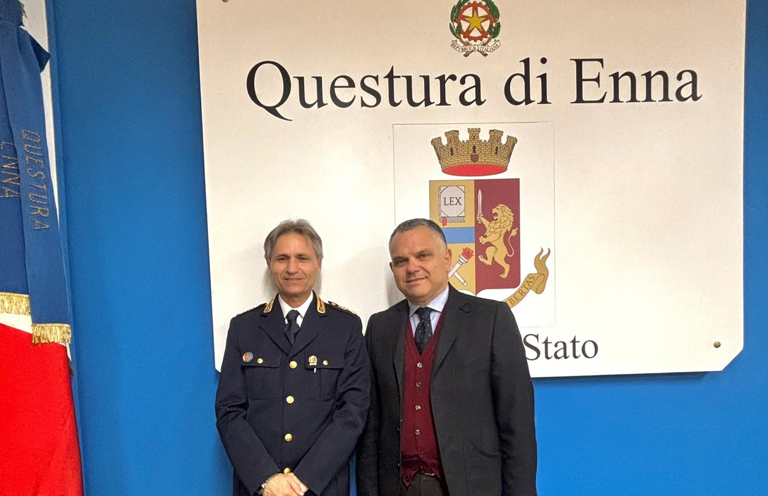 Il dott. Giacomo Roberto Palma nuovo dirigente della Divisione Anticrimine della Questura di Enna
