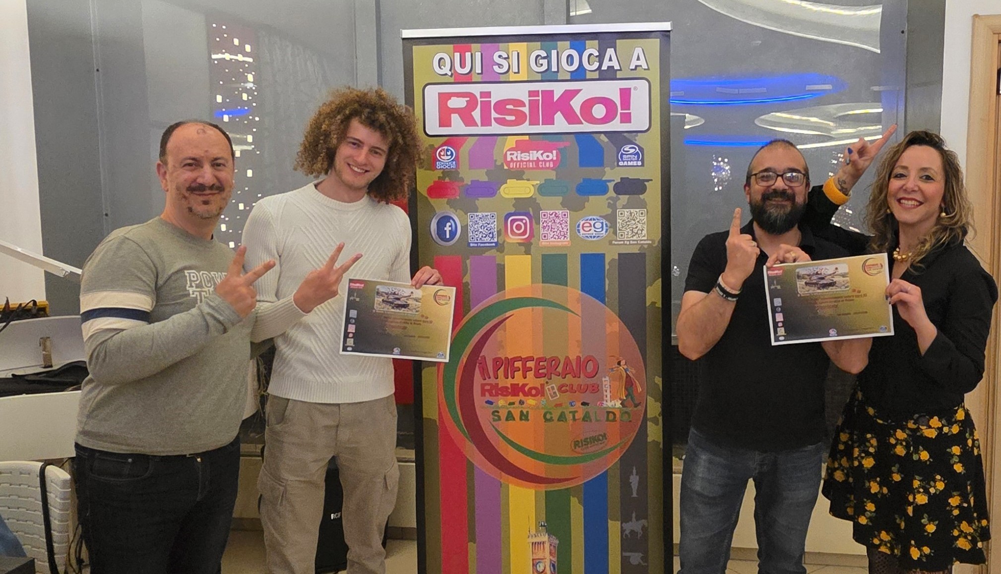 San Cataldo. Risiko Club Ufficiale “Il Pifferaio”: ecco i                    vincitori delle Semifinali dell’8° Torneo