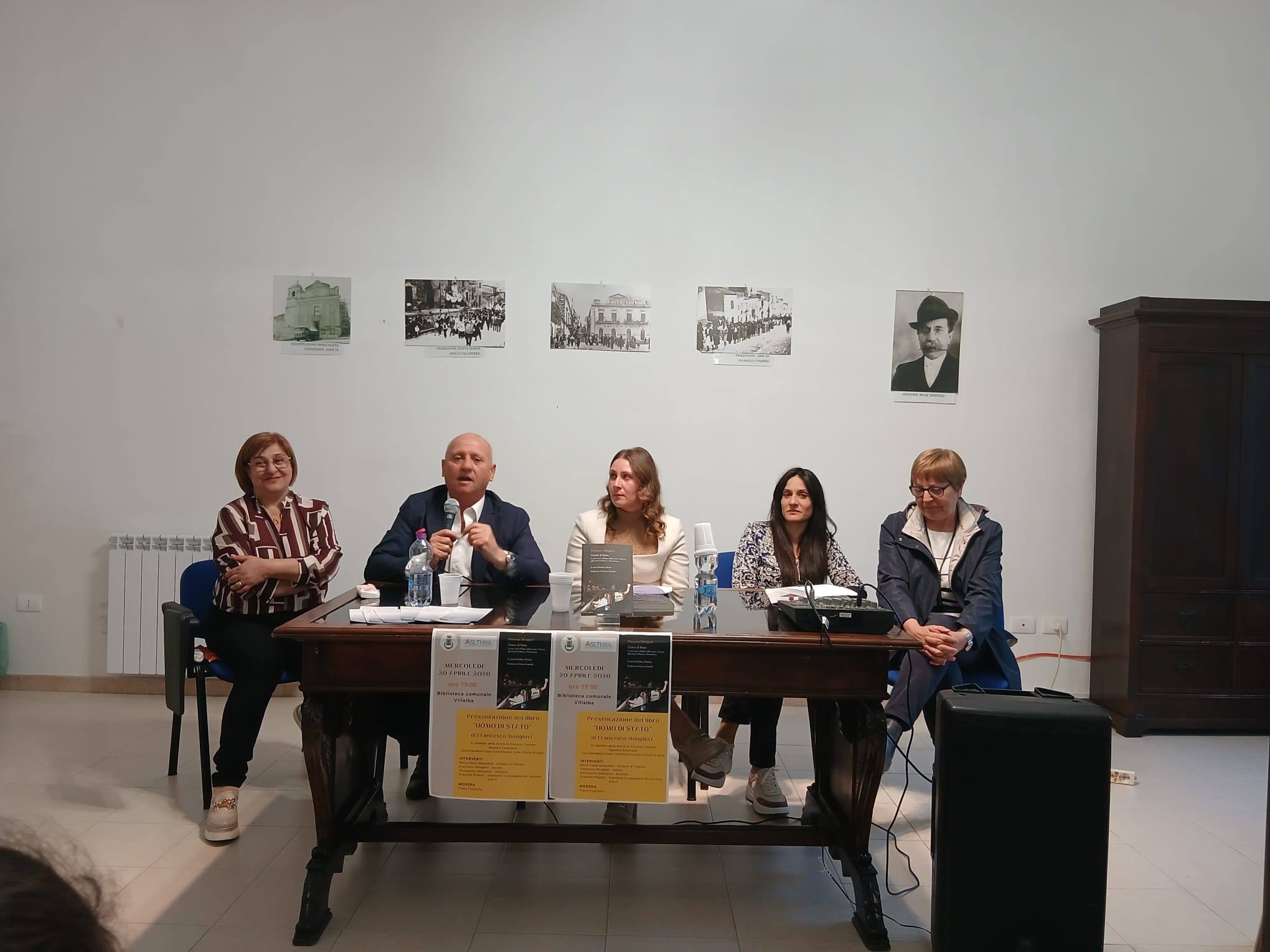 Villalba. Presentato il libro “Uomo di Stato” di Francesco Mongiovì