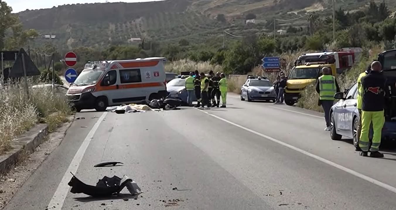 Incidente stradale a Sciacca: morti due americani, padre e figlia ricoverati