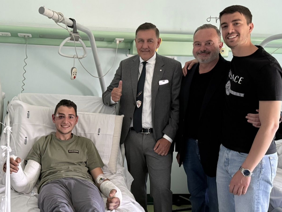 La Nissa vicina al tifoso Michele Anzalone: visita al Sant’Elia di Caltanissetta