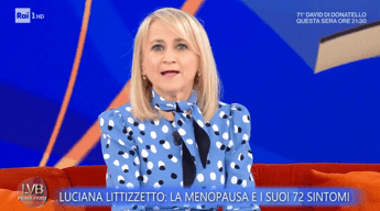 La menopausa secondo Luciana Littizzetto: “72 sintomi diversi, effetto forno acceso”