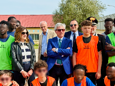 Caltanissetta, partita di calcio tra scout e ospiti del centro di prima accoglienza