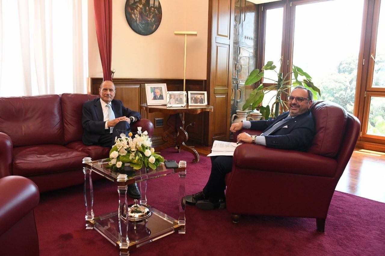 Sicilia, il presidente di Sicindustria a Palazzo d’Orlèans. Schifani: «Sempre al fianco di chi produce e crea occupazione»