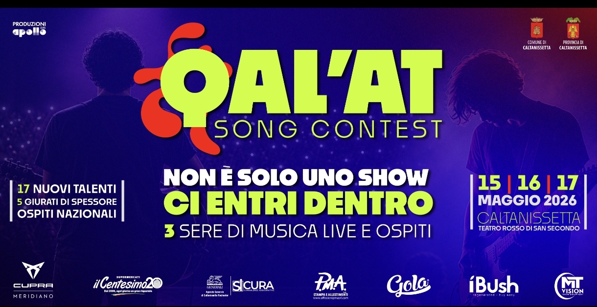 QAL’AT Song Contest accende Caltanissetta: la città si prepara a vivere tre giorni di musica, spettacolo e connessioni