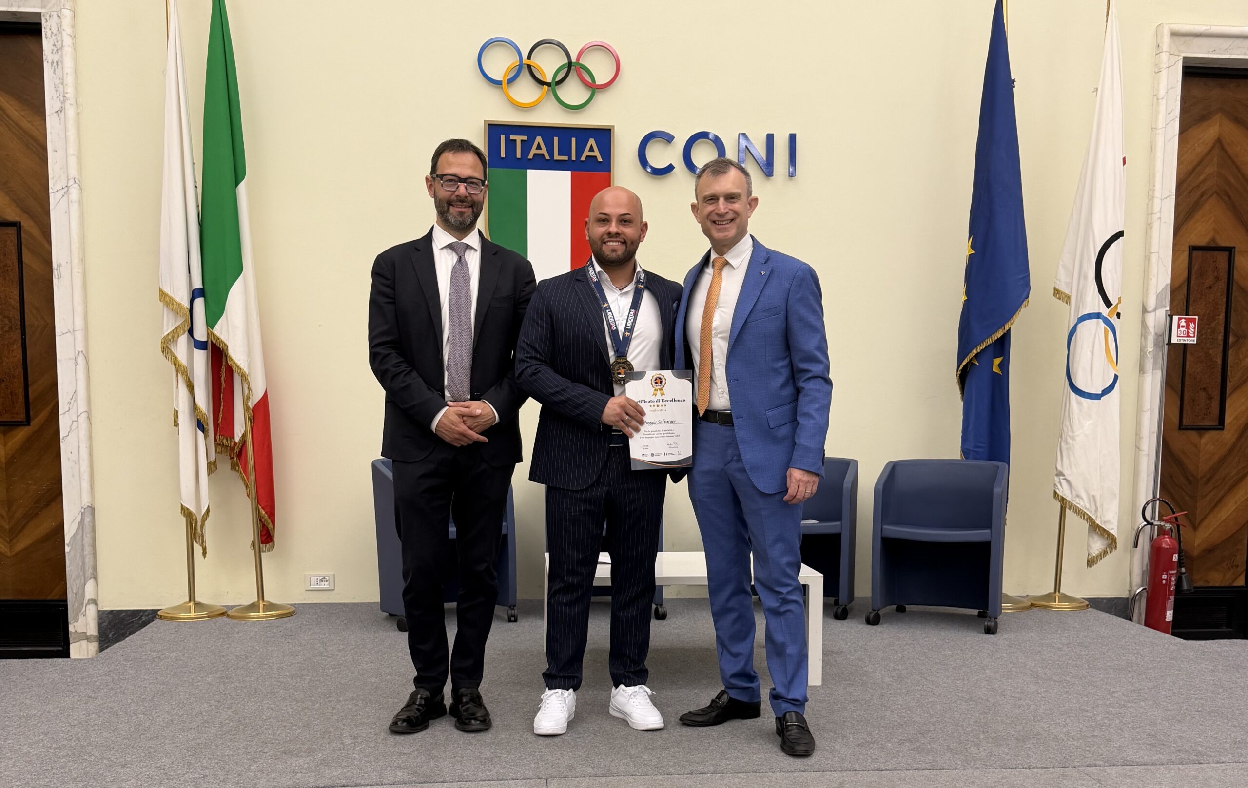 Il Dott. Salvatore Pioggia riceve il Certificato Nazionale: il professionista nisseno premiato come tecnico d’eccellenza dal Centro Nazionale Sportivo Libertas