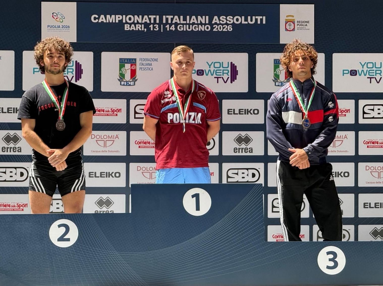 Pesistica. Ai campionati italiani assoluti trionfo delle Fiamme Oro nissene con gli ori di Claudio Scarantino ed Ettore Pilato e l’argento di Federico La Barbera