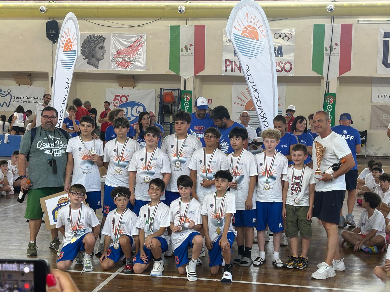 Basket. Airam Caltanissetta esordienti, ottimo terzo posto al torneo di Syragon Cup di Siracusa