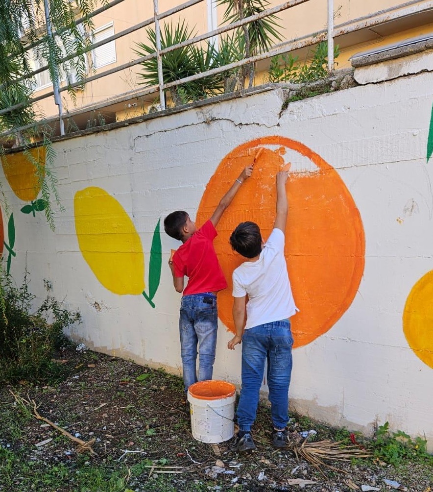 Palermo, allo ZEN torna a fiorire il giardino di via Primo Carnera