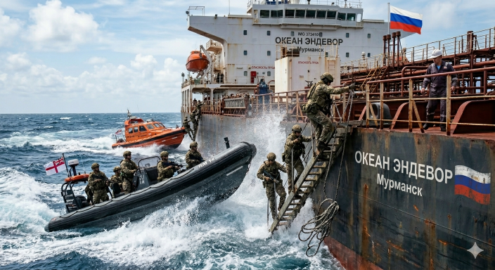 I Royal Marines fermano una petroliera della flotta-ombra russa. Spettacolare blitz nella Manica. Starmer, ‘colpo a chi alimenta guerra’.