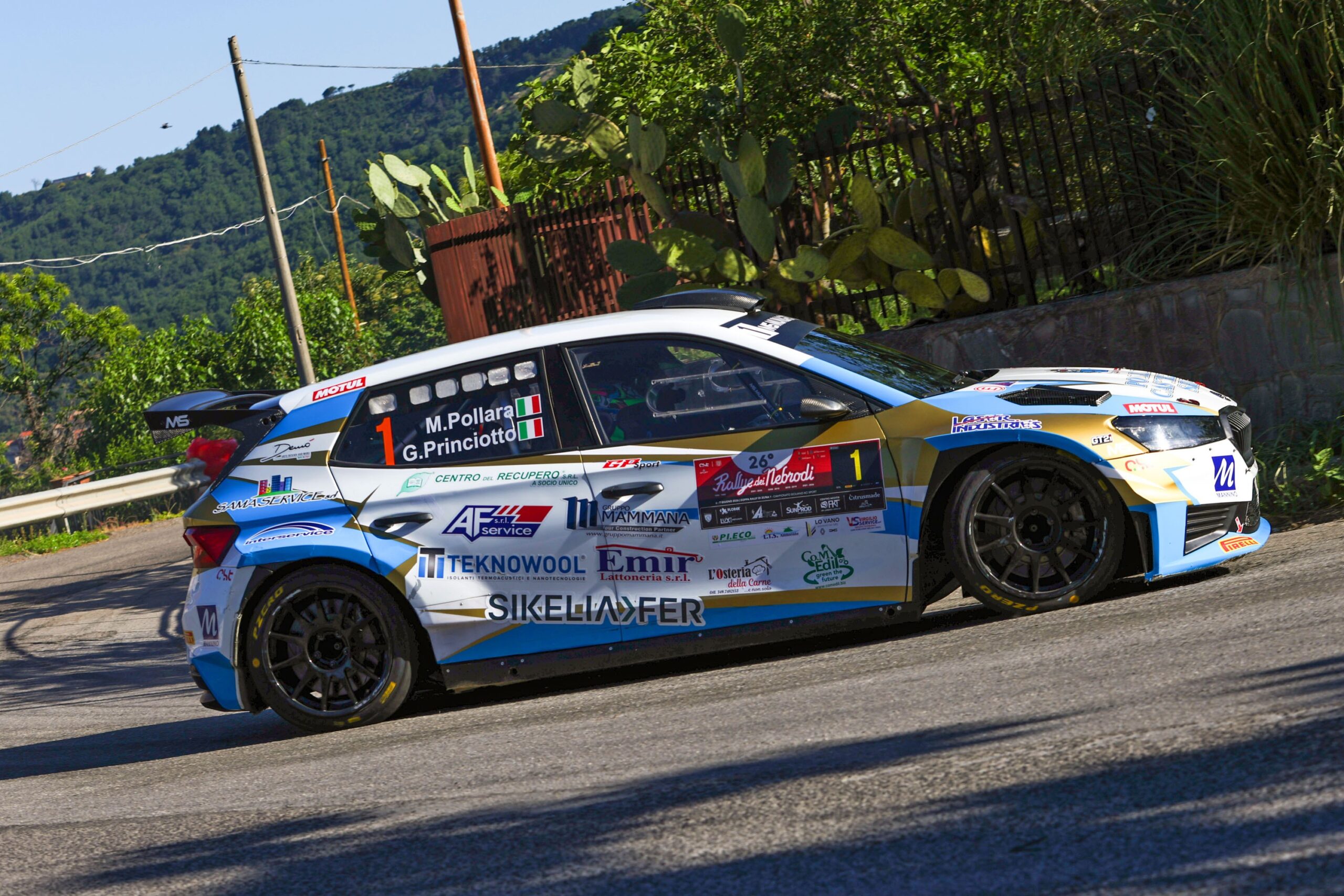 Motori, Marco Pollara e Giuseppe Princiotto trionfano al 26° Rally Dei Nebrodi su Skoda Fabia 9