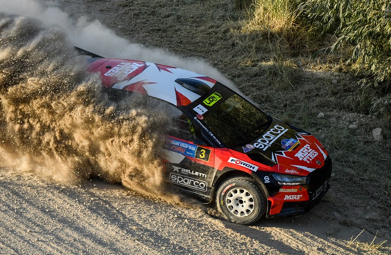 Andreucci e Briani iniziano forte il fine settimana sportivo della RO racing e sono già leader al San Marino Rally