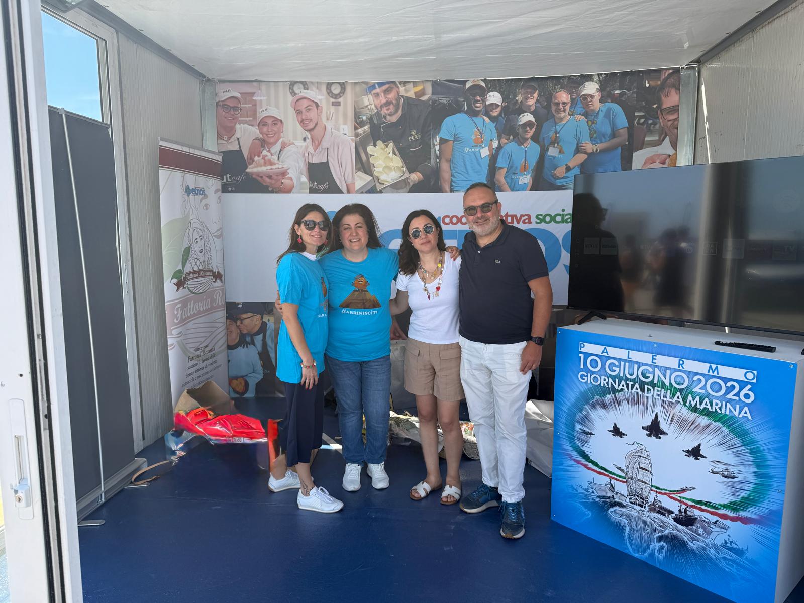 La cooperativa Etnos di Caltanissetta protagonista al Villaggio della Marina: invitata dallo Stato Maggiore della Marina Militare