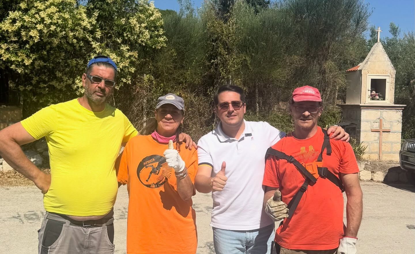 Santa Caterina. Ripulita l’area del cimitero comunale: la soddisfazione del sindaco Natale