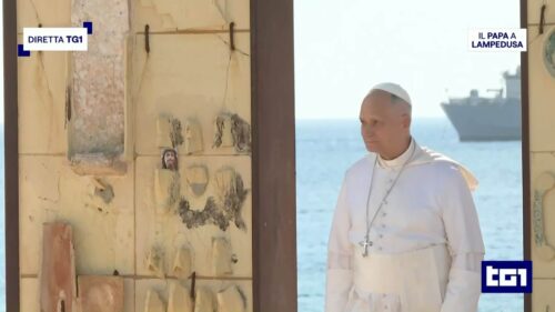 San Cataldo. Il volto di Cristo accanto a papa Leone: svelato il “mistero” dell’immagine che ha incuriosito il mondo