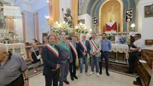 Campofranco. Diversi sindaci del circondario presenti alla Messa e alla Processione in onore di San Calogero