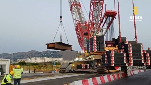 Sicilia, Anas: Ponte Corleone, completato il varo dell’ultimo macrocroncio
