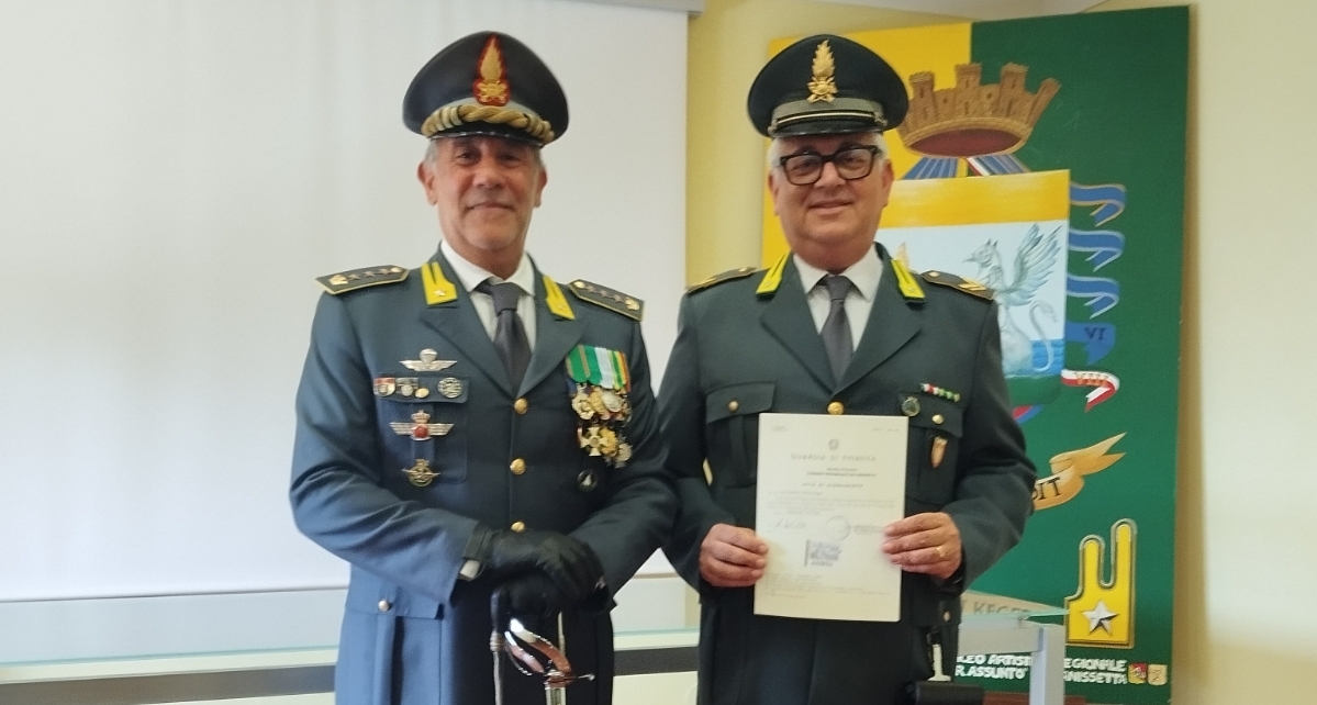 GdF Caltanissetta, il vice brigadiere Calogero Gangi presta giuramento di fedeltà alla Repubblica Italiana
