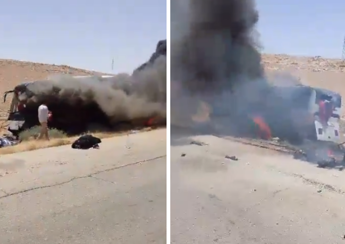 Siria, scontro tra due bus in autostrada: 19 morti e 27 feriti
