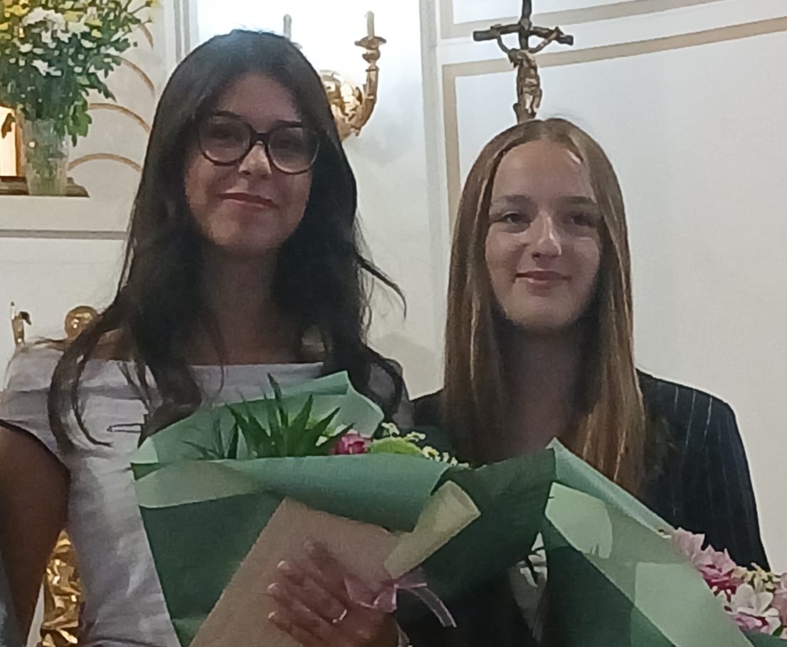 Parrocchia del Carmelo Mussomeli, consegnate Borse di studio “Don Salvatore Callari” a due alunne del Virgilio: Sofia Castiglione e Serena Messina