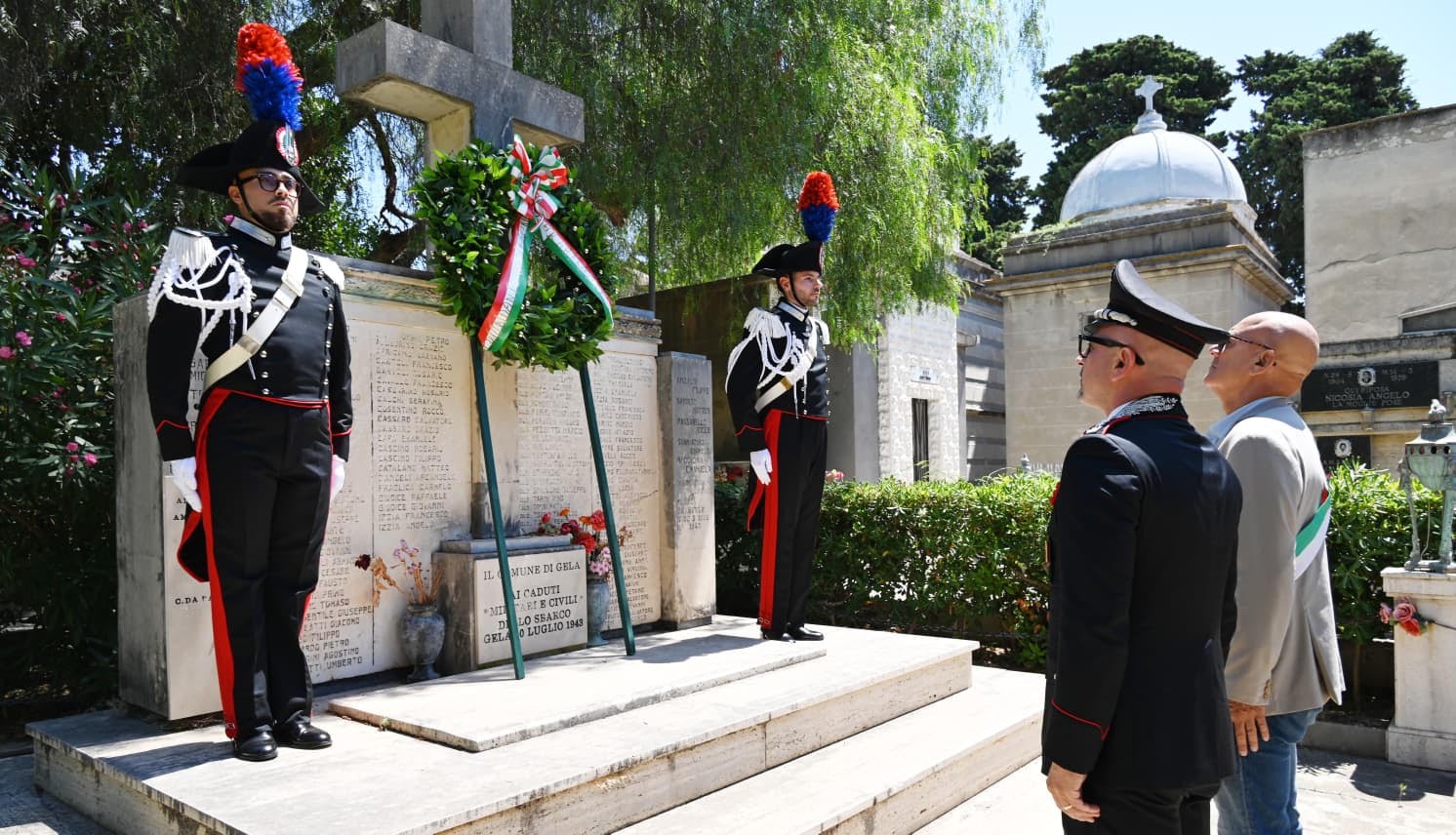 Gela ricorda i tre Carabinieri caduti durante lo sbarco alleato del 1943