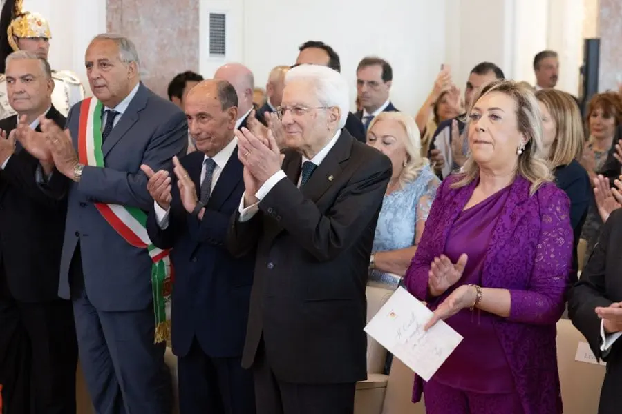 Mattarella a Palermo per la cerimonia di riapertura del Castello Utveggio. Schifani “Si inaugura fase nuova della sua storia” / Video