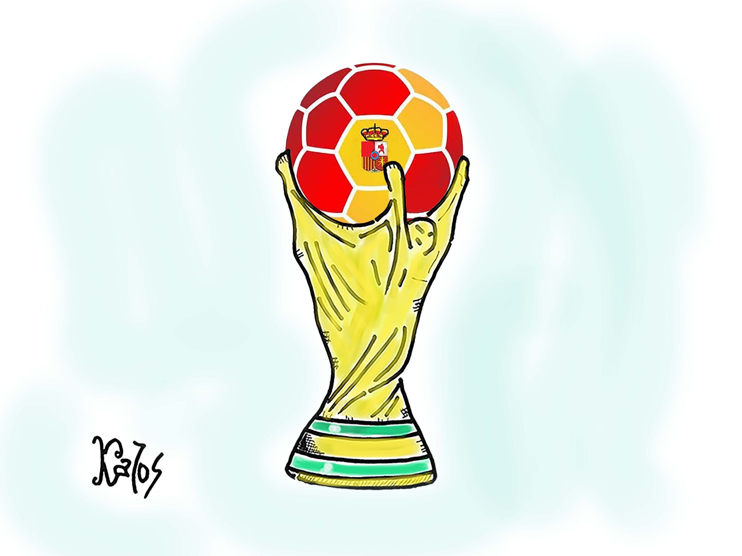 La Spagna batte 1 a zero l’Argentina e vince la coppa del Mondo.