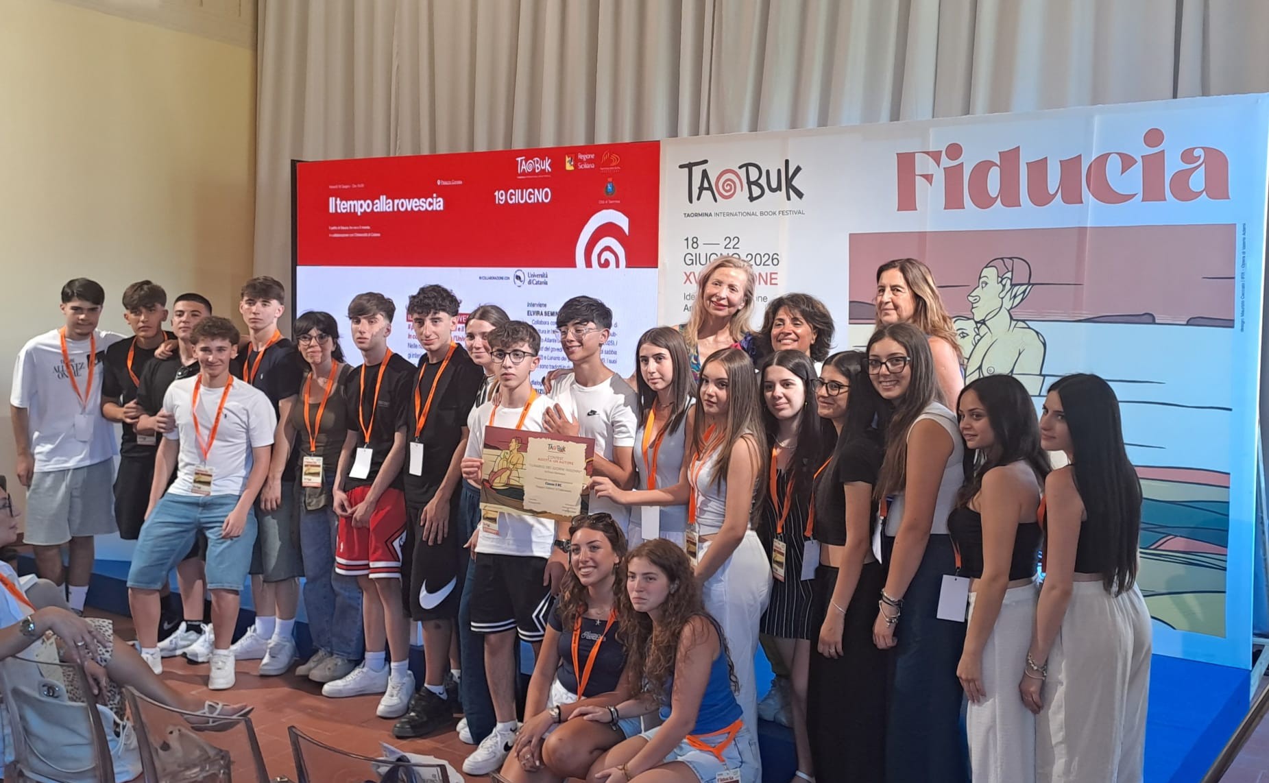 Caltanissetta. Gli studenti del Ruggero Settimo conquistano premio al Fstival Taobuk di Taormina