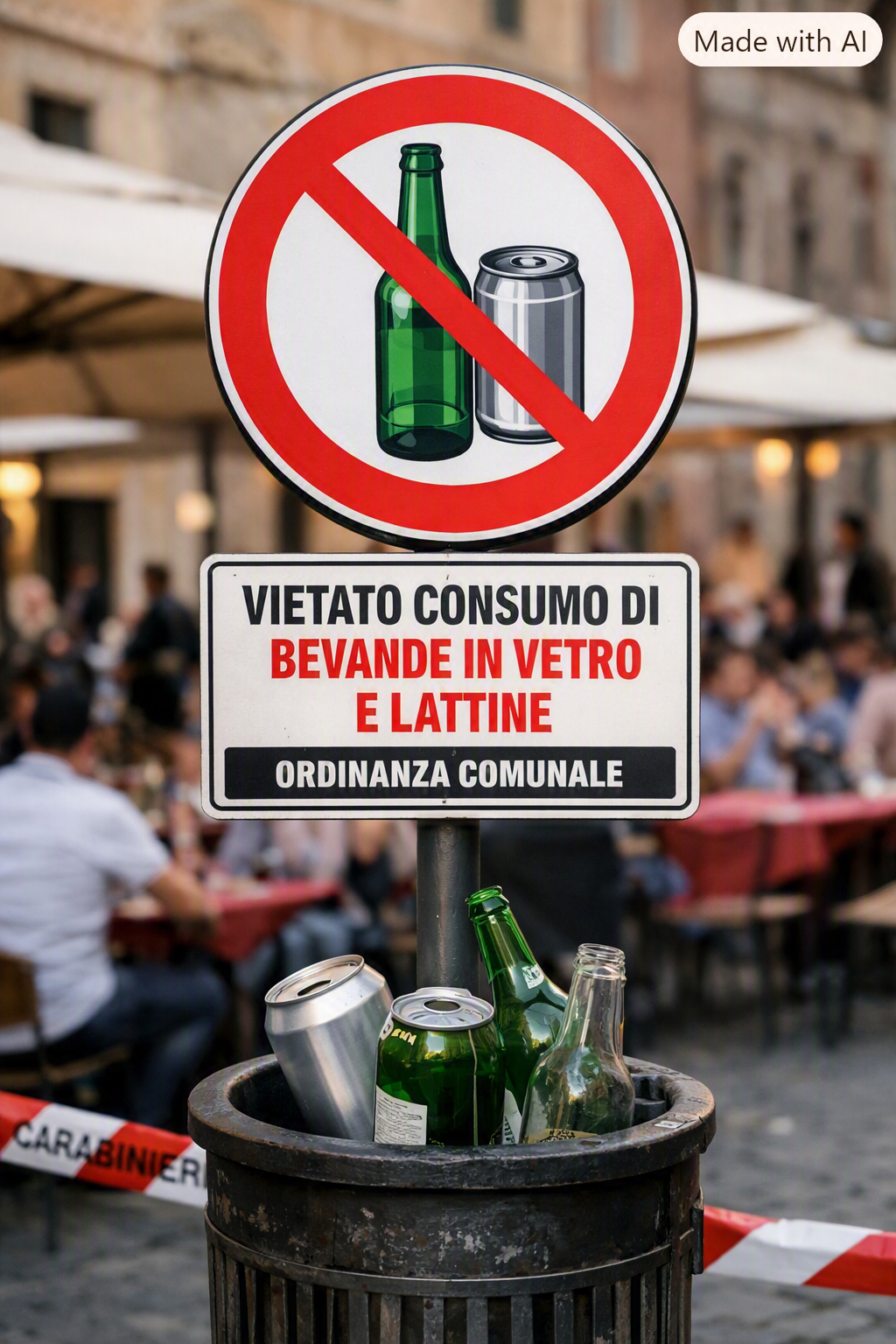 Caltanissetta. Festa del Redentore: giovedì 6 un’ordinanza vieta l’uso di bevande in vetro o lattine