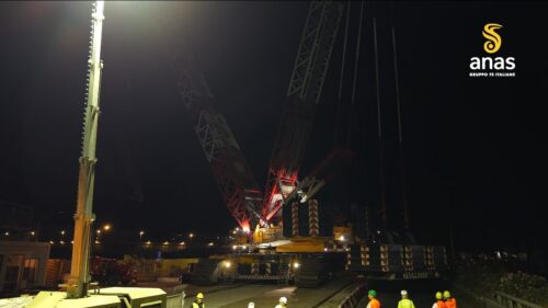 Palermo, ponti laterali sul fiume Oreto: completato con successo il varo dell’impalcato in direzione Catania